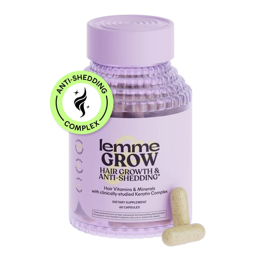Lemme Grow Hair Growth Supplement for Women Clinically Proven Keratin Complex for Visibly Thicker Hair and Scalp Coverage Reduced Shedding Nourish Thinning Hair - 1 Month Supply